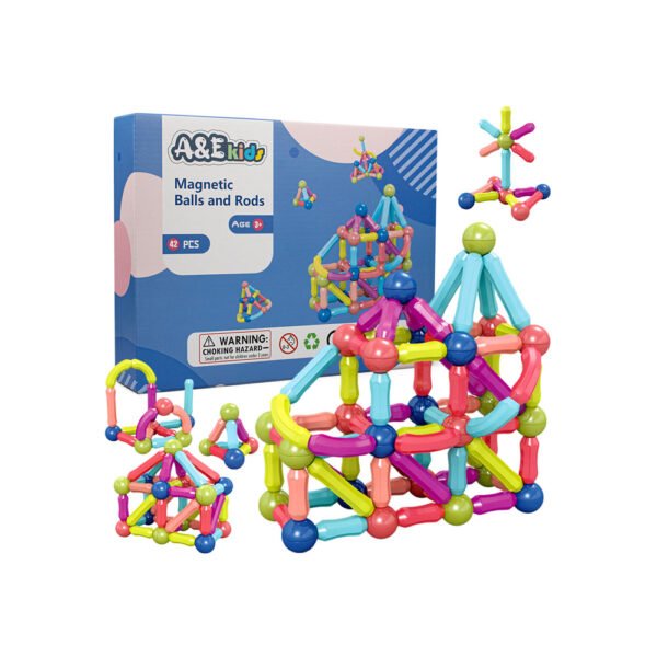 42 PCS MAGNETIC RODS AND BALLS