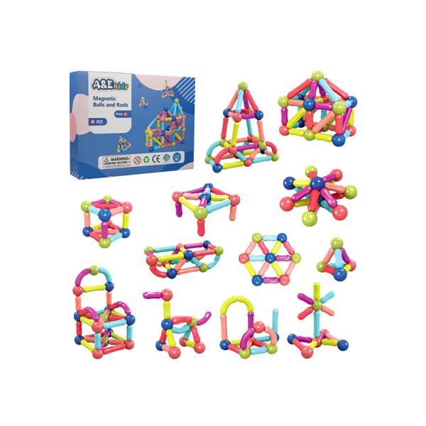 42 PCS MAGNETIC RODS AND BALLS
