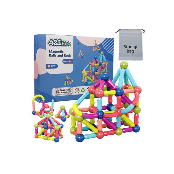 42 PCS MAGNETIC RODS AND BALLS